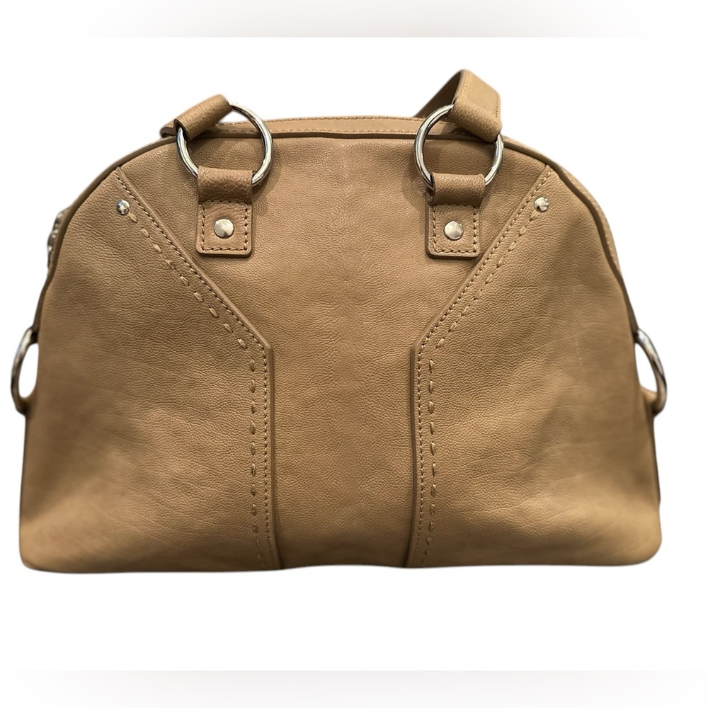 Authentic YVES SAINT LAURENT Muse Leather Shoulder Tote Bag - Picture 6 of 12